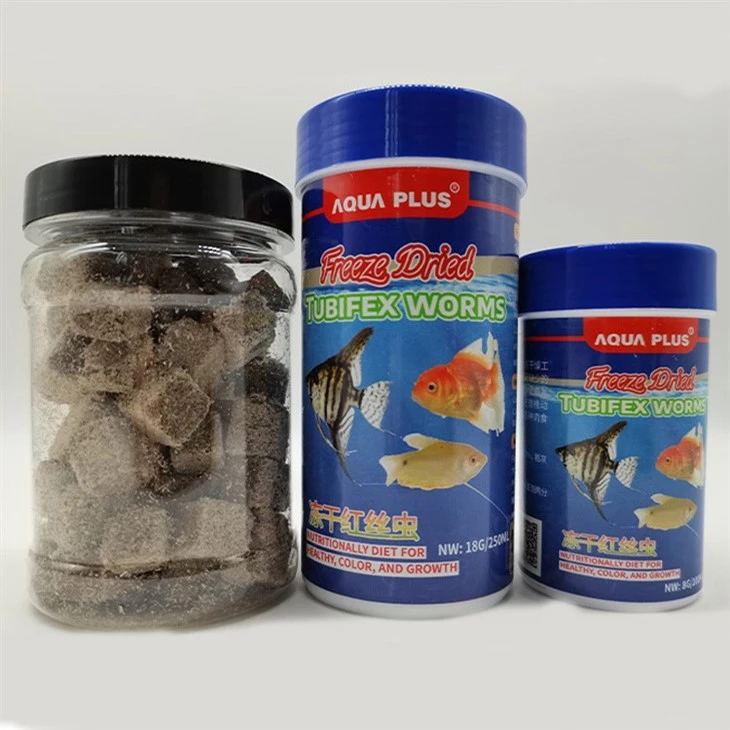 Freeze avançado Tubifex Worms Fish Food